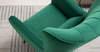 Кресло для отдыха Феличе ТК 529 велюр Велутто 33 темно-зеленый малахитовый
