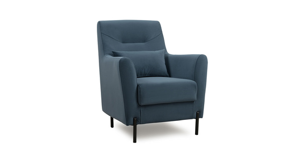 Кресло для отдыха Барселона ТК 674 велюр Diagonal 999 синий