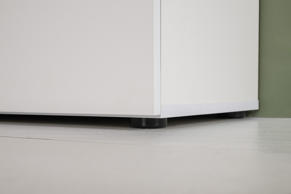 Гостиная Эйр композиция 1 белый PE шагрень, собирается на любую сторону