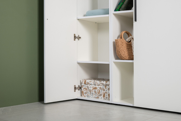 Гостиная Эйр композиция 2 белый PE шагрень, собирается на любую сторону