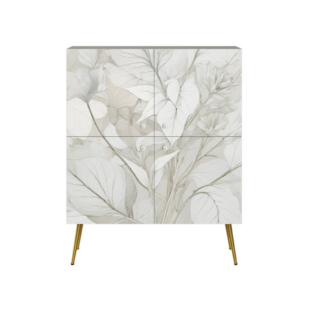 Шкаф Флоу 16.329 кашемир 5981 BS, белый PE шагрень, фотопечать