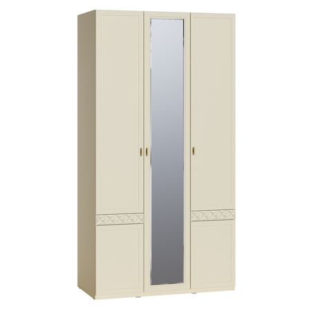 Шкаф для одежды Марион 16.340.03 слоновая кость С341 PE, слоновая кость 6898 ПВХ (собирается на любую сторону)