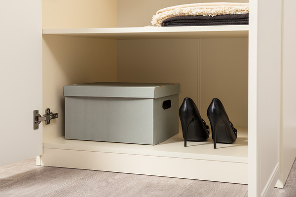 Шкаф двустворчатый Марион 16.340.02 слоновая кость С341 PE, слоновая кость 6898 ПВХ