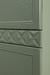 Шкаф-пенал Марион 16.333.01 дымчатый зеленый K521, олива шагрень AG 1050 ПВХ (собирается на любую сторону)