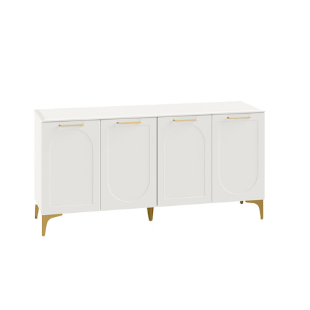 Тумба под ТВ Монтесито 16.67 Белый PE шагрень, белая шагрень 4101 ПВХ