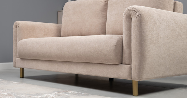 Диван-кровать прямой Оникс ТД 204 велюр Ocean 003 бежевый