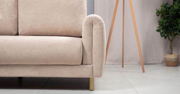 Диван-кровать прямой Оникс ТД 204 велюр Ocean 003 бежевый